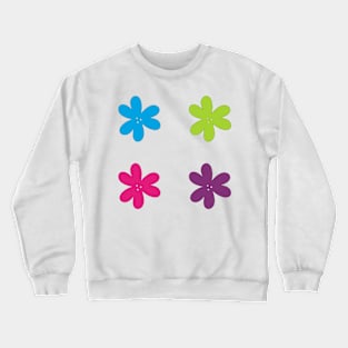 Abstract Flowers - Bright Indie Colors Crewneck Sweatshirt